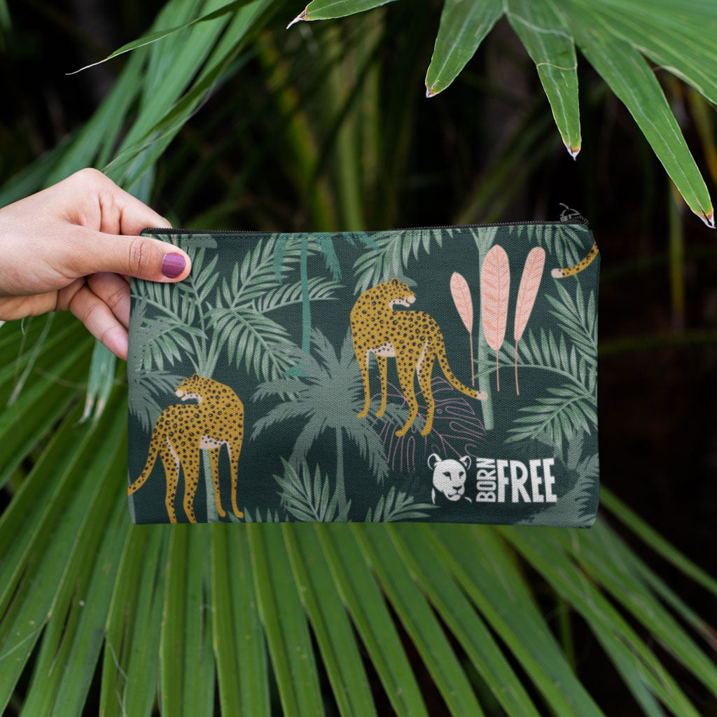 Pink Light Studio Everyday Jungle Cats Pencil Case