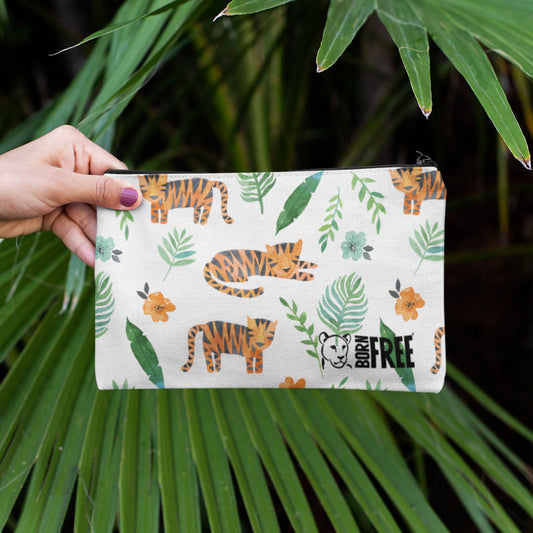Pink Light Studio Resting Tiger Pencil Case