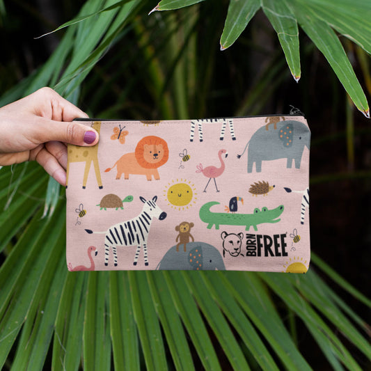 Pink Light Studio Baby Safari Pencil Case