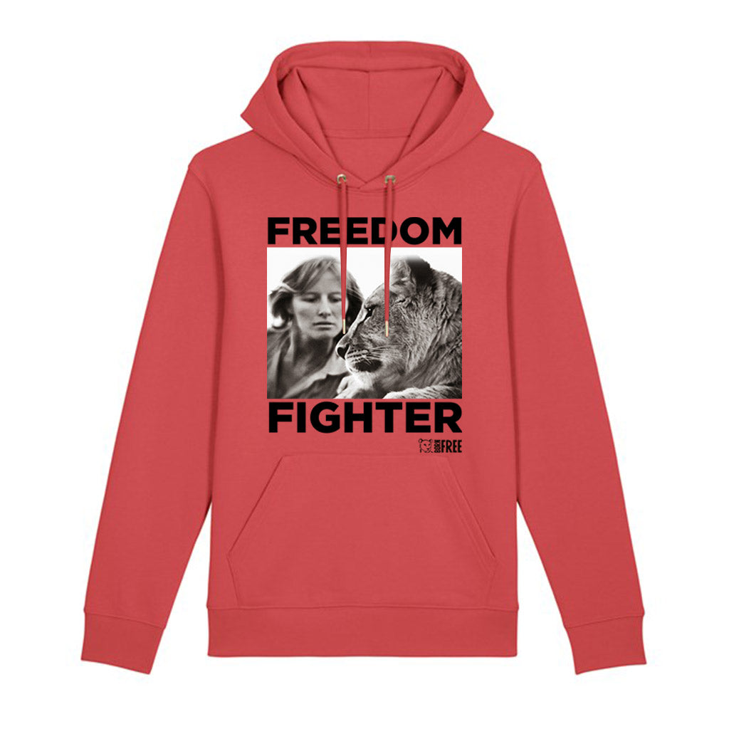 Dame Virginia Freedom Fighter Black Print Hoodie