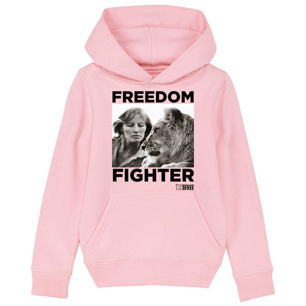 Dame Virginia Freedom Fighter Black Print Hoodie