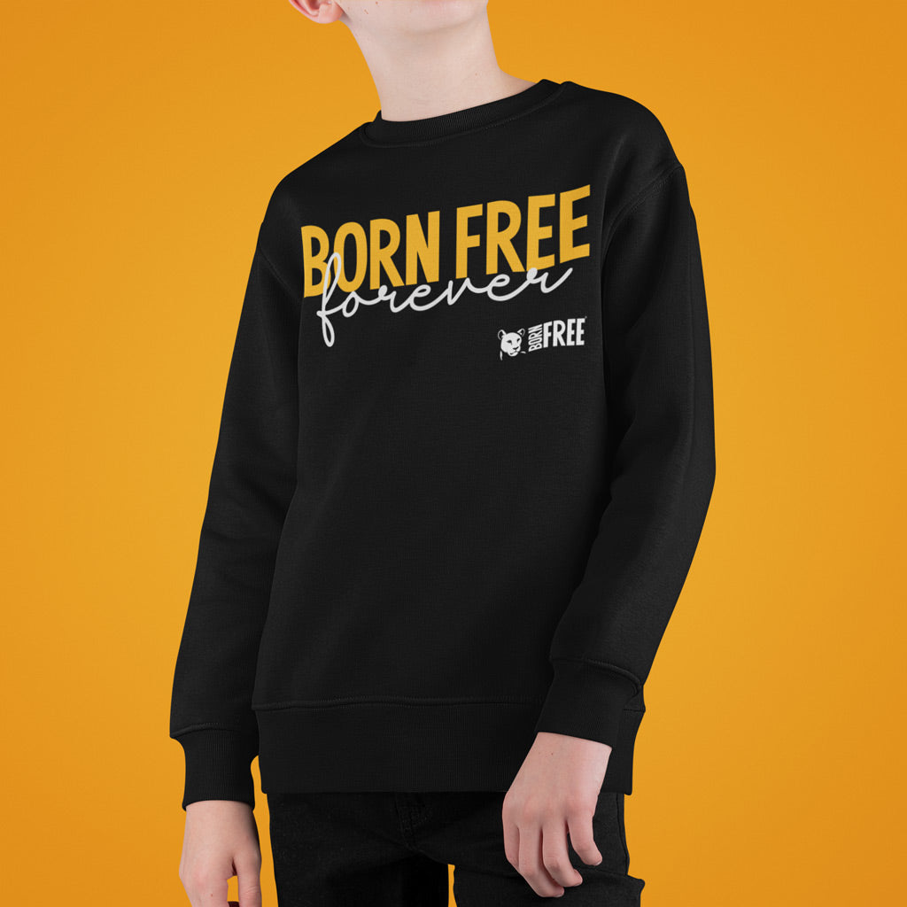 Born Free Forever Yellow Print Sweatshirt - Call to Action