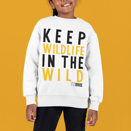 Keep Wildlife in the Wild Black Print Sweatshirt - Call To Action