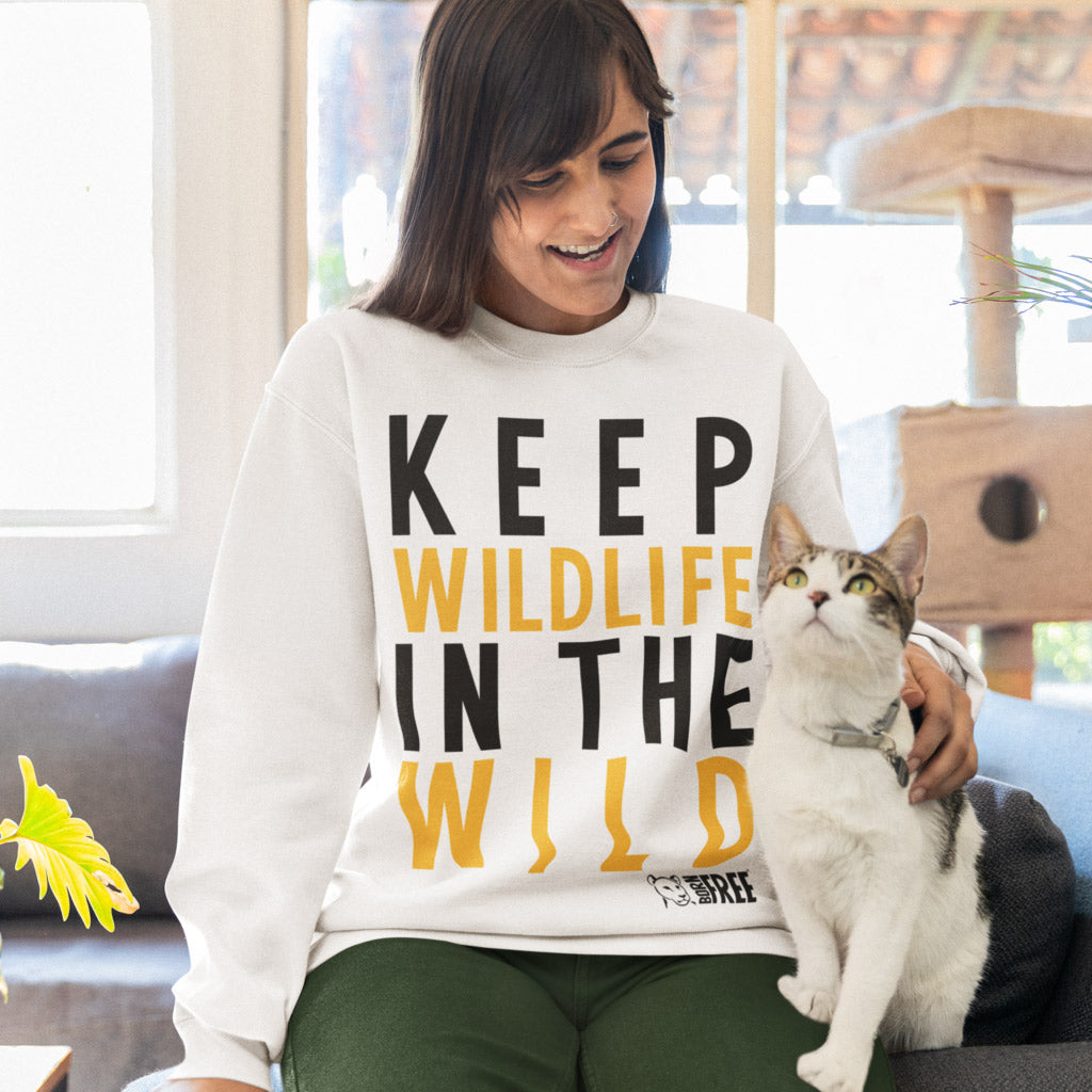Keep Wildlife in the Wild Black Print Sweatshirt - Call To Action