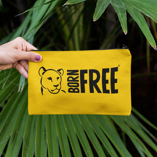 Born Free Yellow Pencil Case