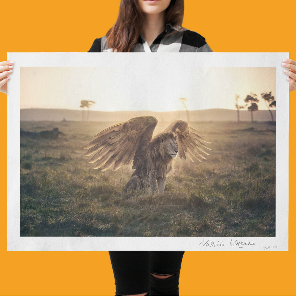 Limited Edition Prints Signed by Dame Virginia McKenna - 'How Long Until They're Just A Myth?' by George Logan