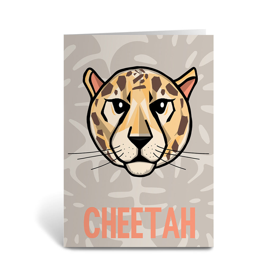 Cheetah Greeting Card