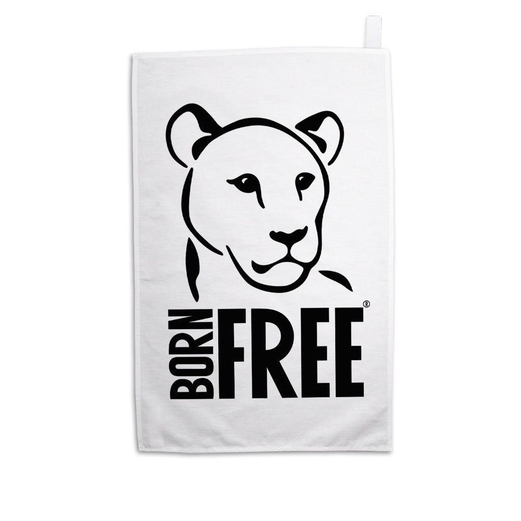 Born Free Logo Tea Towel