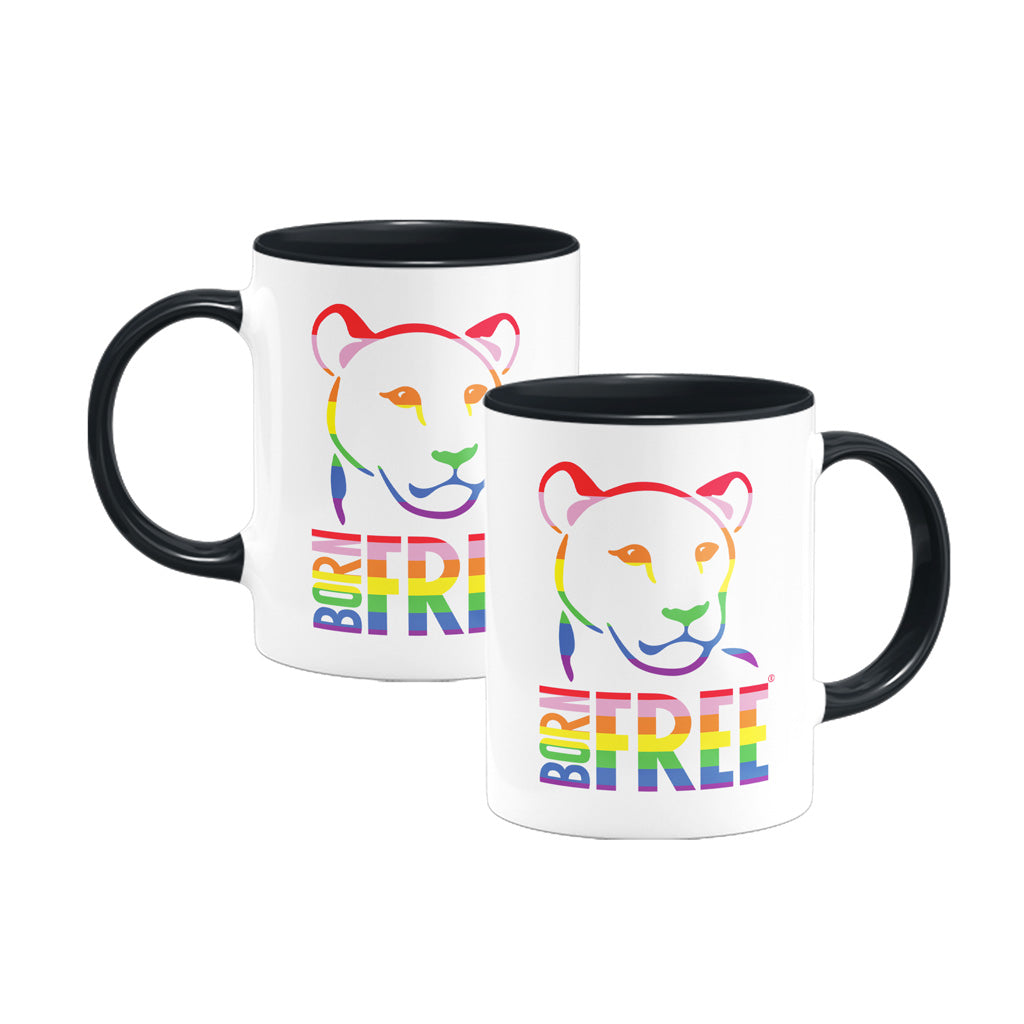 Born Free Rainbow Logo Mug