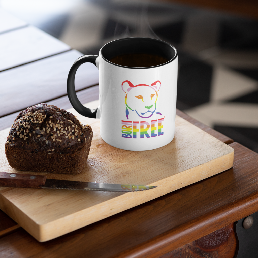 Born Free Rainbow Logo Mug