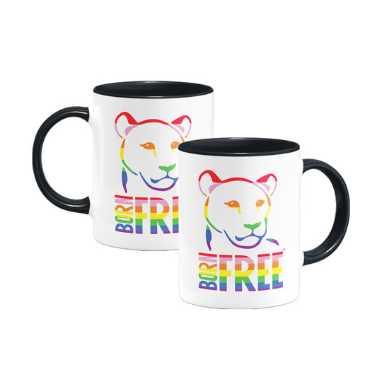 Born Free Rainbow Logo Mug