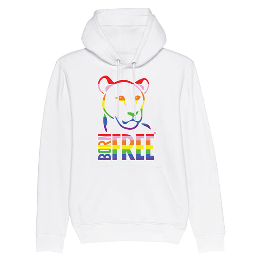 Born Free Rainbow Logo Hoodie