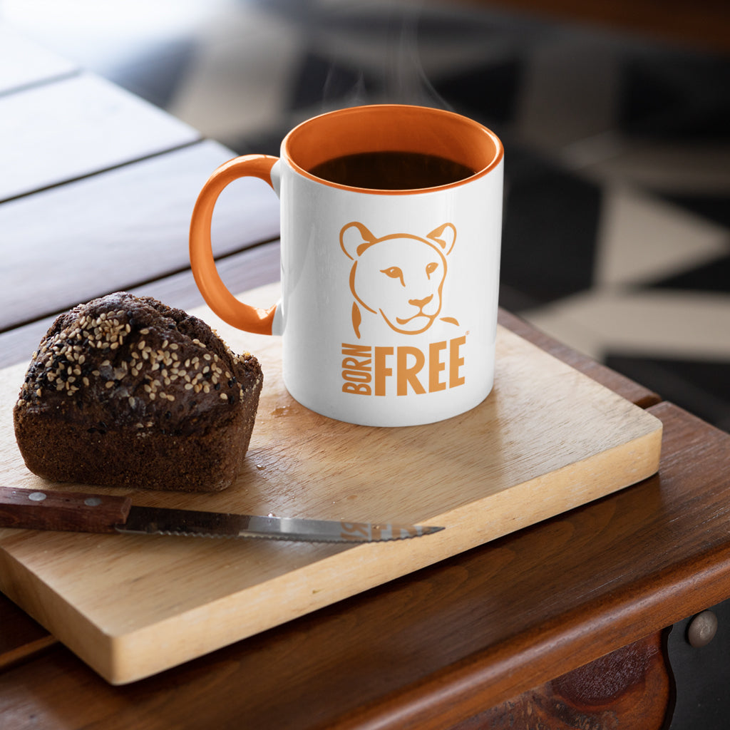 Born Free Logo Coloured Insert Mug