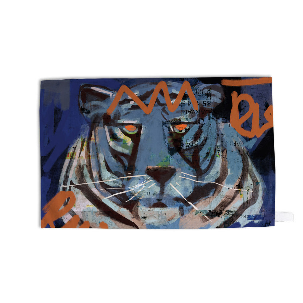 Bengal Tiger Graffiti Tea Towel by Epaule Carree