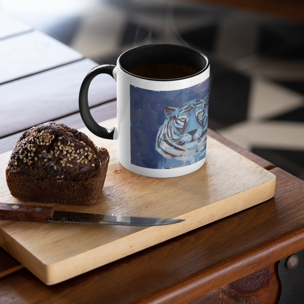 White Tiger Mug by Epaule Carree