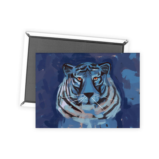 White Tiger Magnet