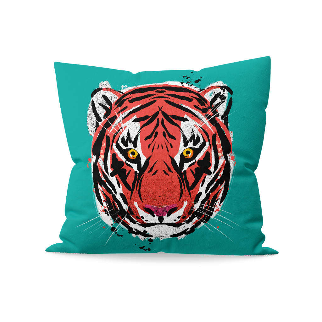 Tiger Organic Cushion by Rory McQueen
