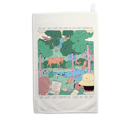 Born Free - Countryside Tea Towel