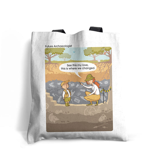 Born Free - Future Archaeologist Edge-to-Edge Tote Bag