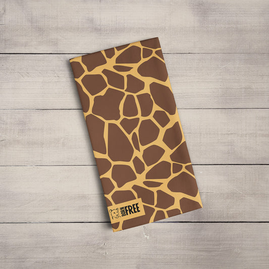 Giraffe Print Organic Tea Towel