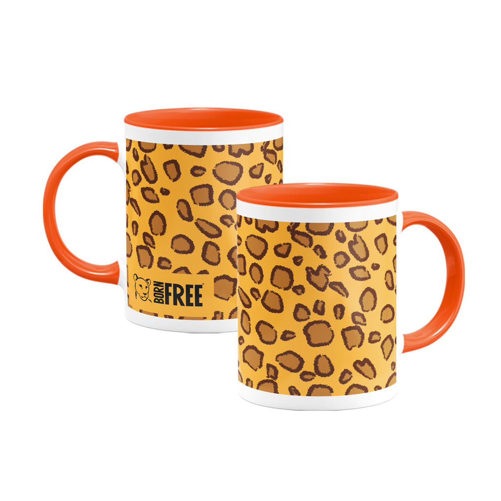 Set of four Animal Print Mugs