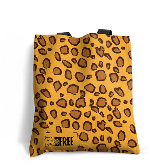 Leopard Print Edge-to-Edge Tote Bag - Born Free Animal Prints