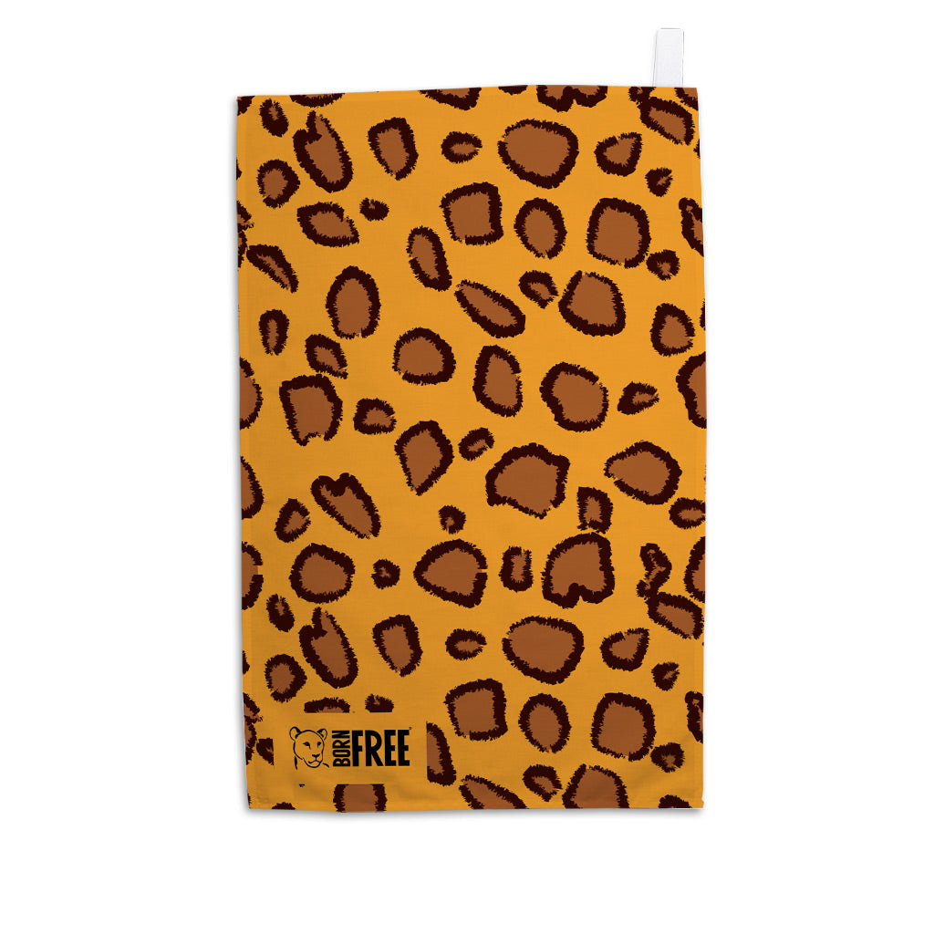 Leopard Print Organic Tea Towel