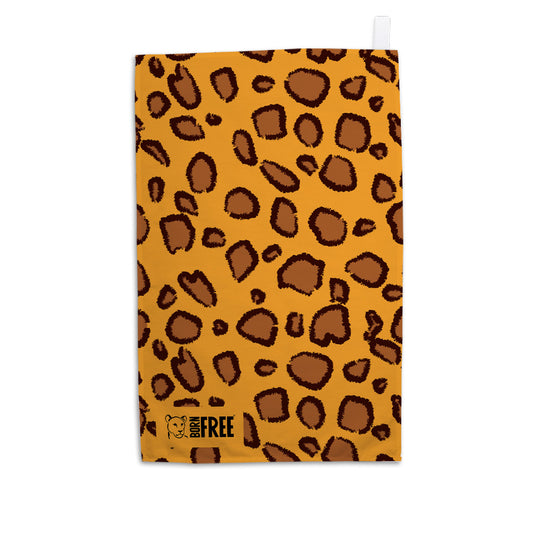 Leopard Print Organic Tea Towel - Born Free Animal Prints