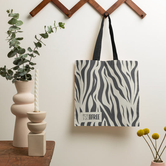 Zebra Print Tote Bag