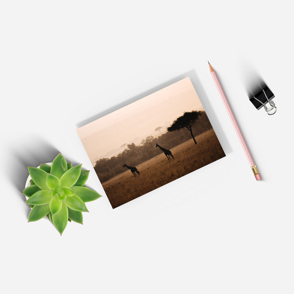 Giraffes in the Wild A5 Notepad by Will Travers