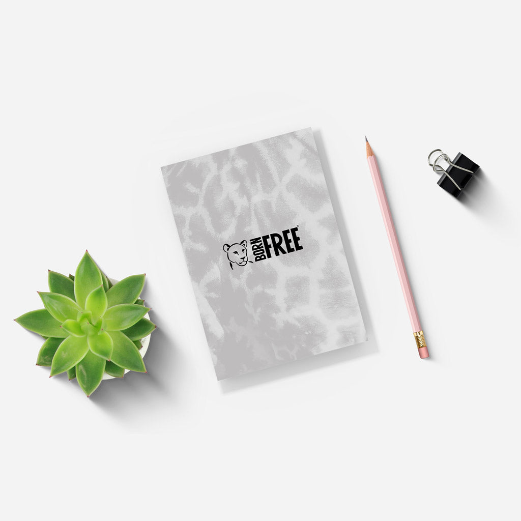 Tall Standing Giraffe A5 Notepad by Will Travers