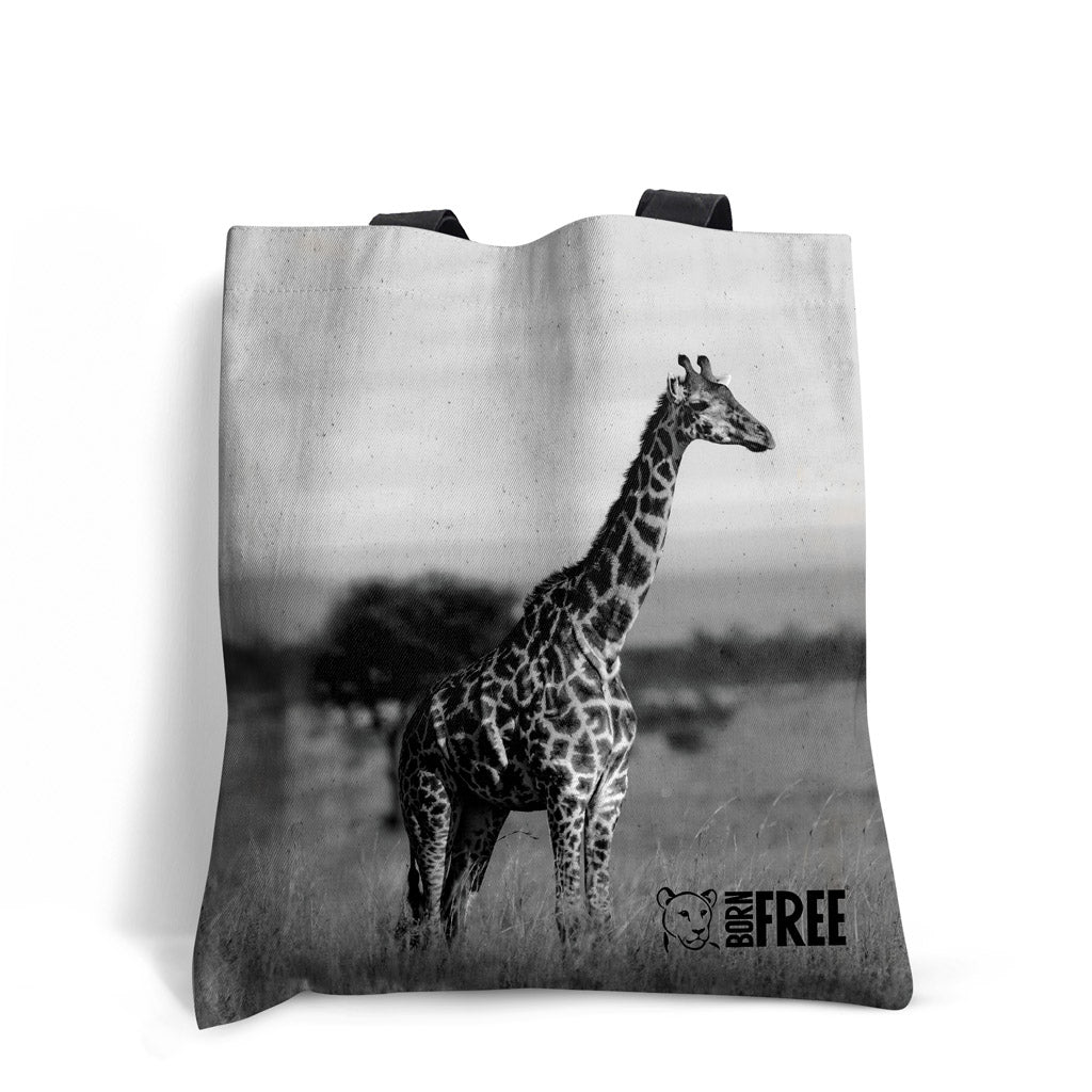 Tall Standing Giraffe Tote Bag by Will Travers