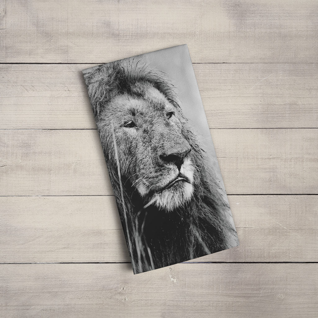 Proud Lion Tea Towel by Will Travers