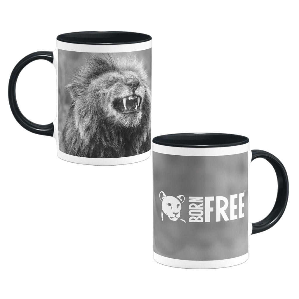 Happy Lion Mug by Will Travers