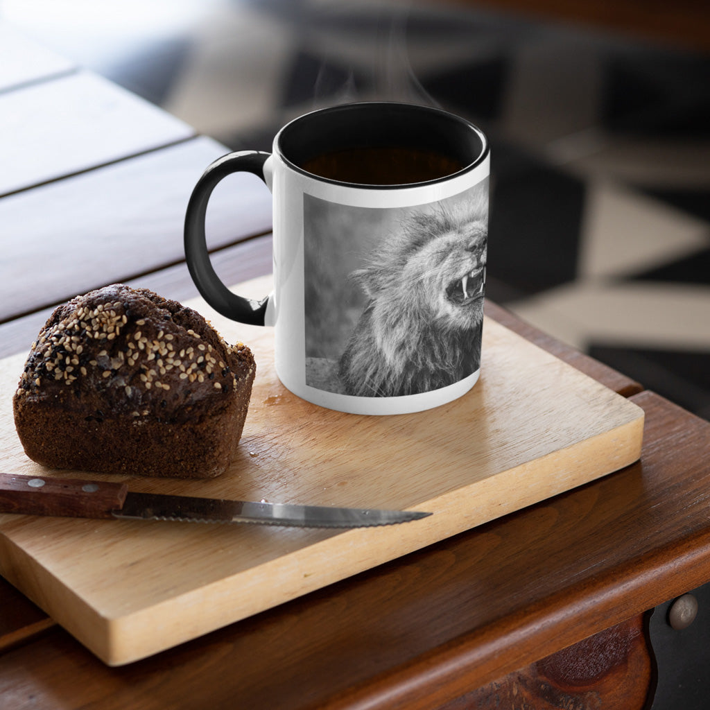 Happy Lion Mug by Will Travers