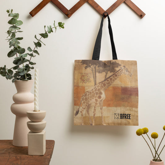 Wild Apple Graphics Animals on Safari Tote Bag