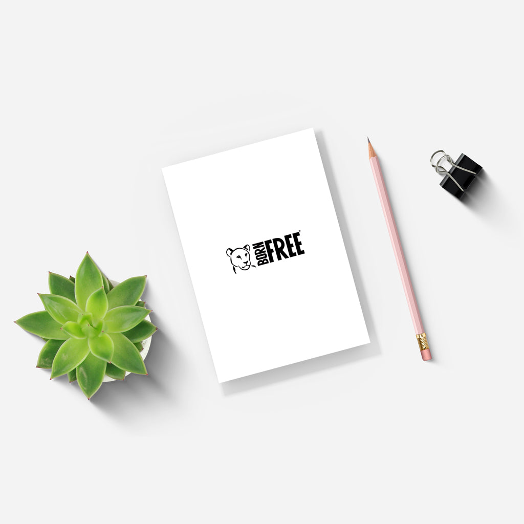 Wild Apple Graphics Copper and Blue Giraffe A5 Notepad