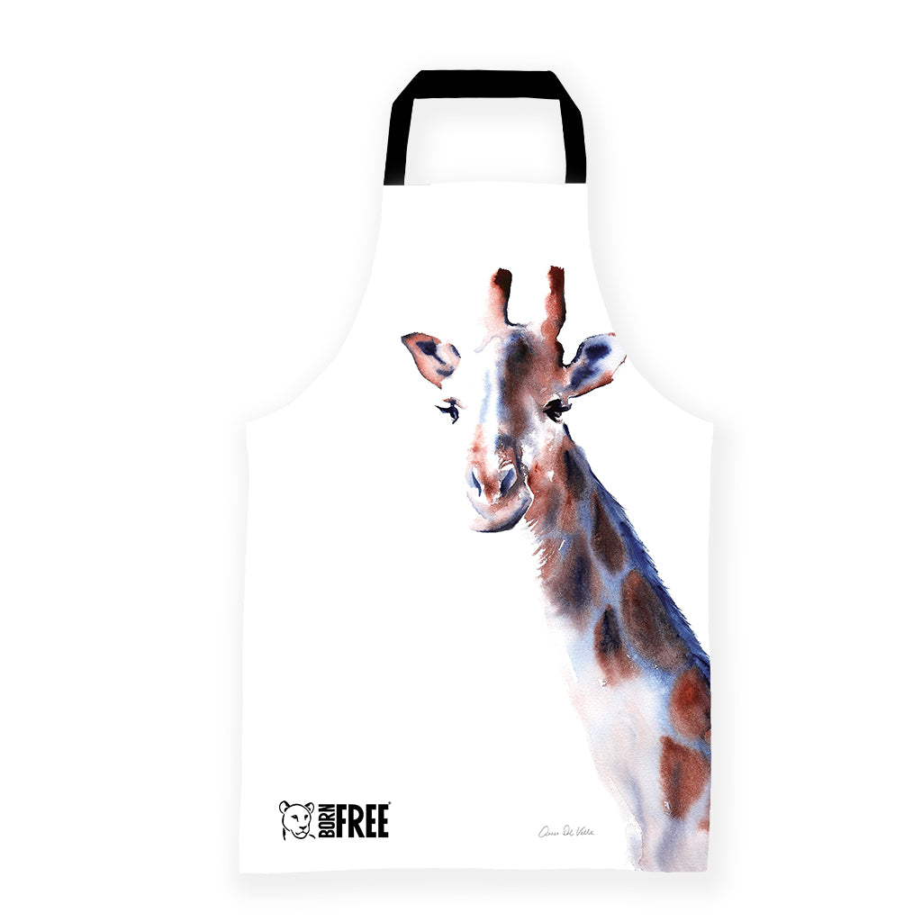 Wild Apple Graphics Copper and Blue Giraffe Apron