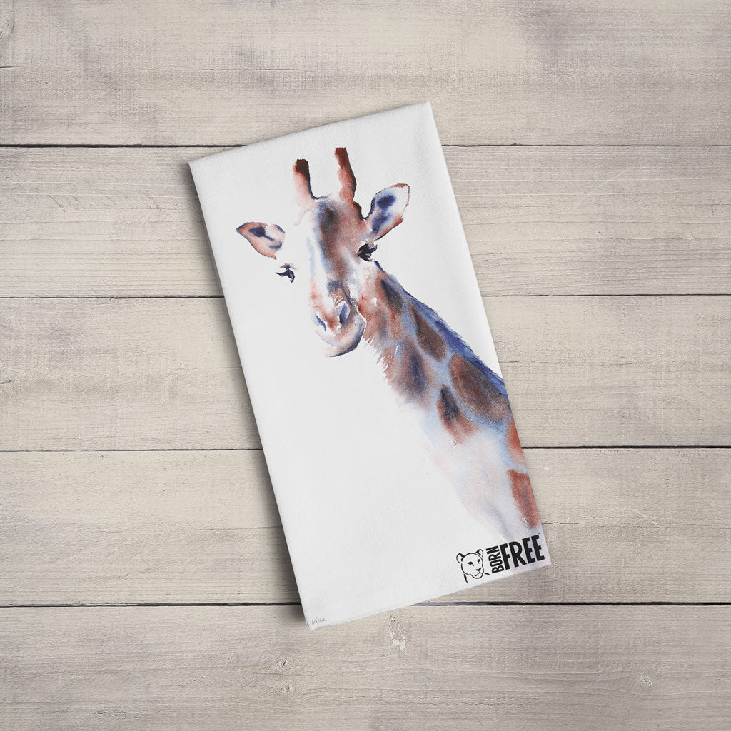 Wild Apple Graphics Copper & Blue Tea Towel