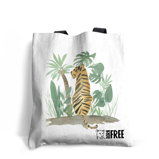 Pink Light Studio Jungle Tiger Tote Bag