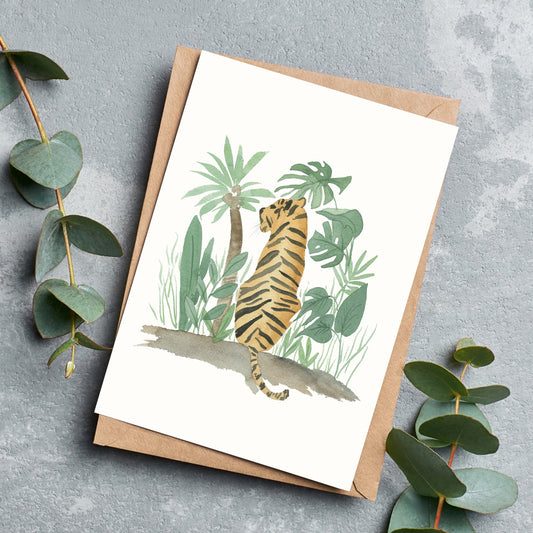 Resting Tiger Greeting Cards - Pack of 6
