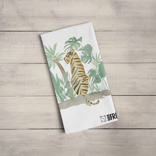 Pink Light Studio Jungle Tiger Tea Towel