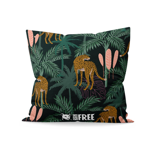 Pink Light Studio Everyday Jungle Cats Organic Cushion
