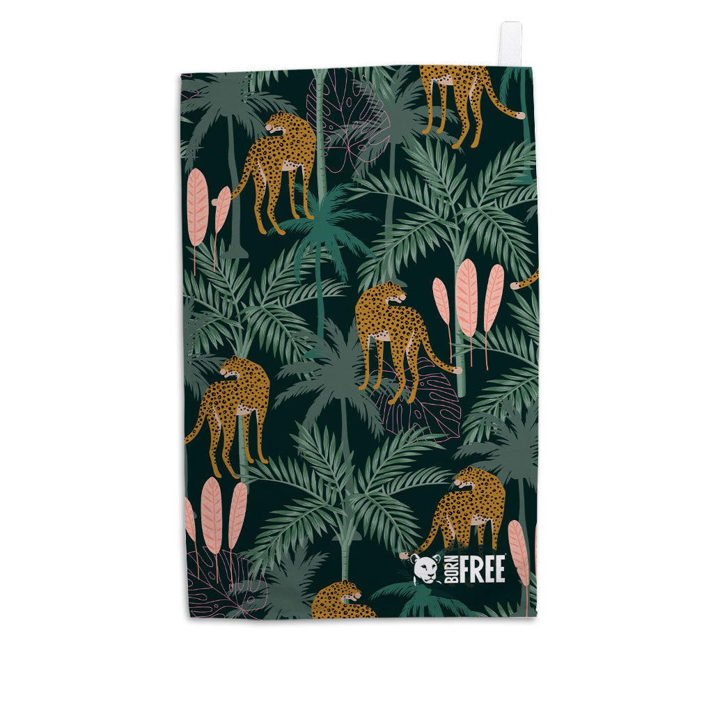 Pink Light Studio Everyday Jungle Cats Tea Towel