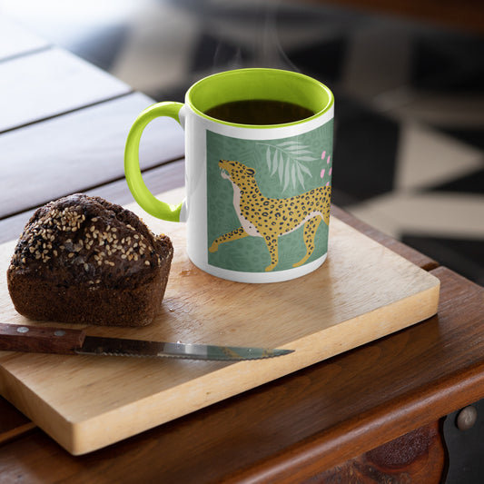 Pink Light Studio Roaming Jungle Cats Mug