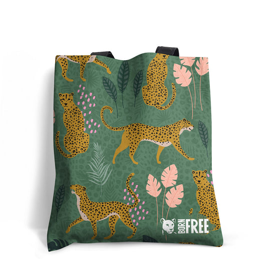 Pink Light Studio Roaming Jungle Cats Tote Bag