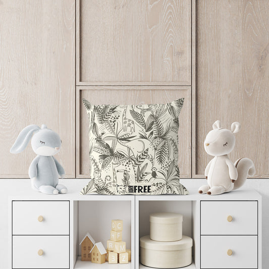 Pink Light Studio Jungle Animals Organic Cushion
