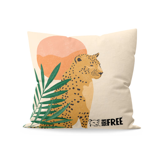 Pink Light Studio Sunset Safari Organic Cushion