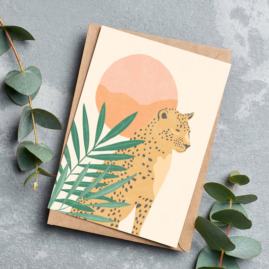 Pink Light Studio Sunset Safari Greeting Cards - Pack of 6