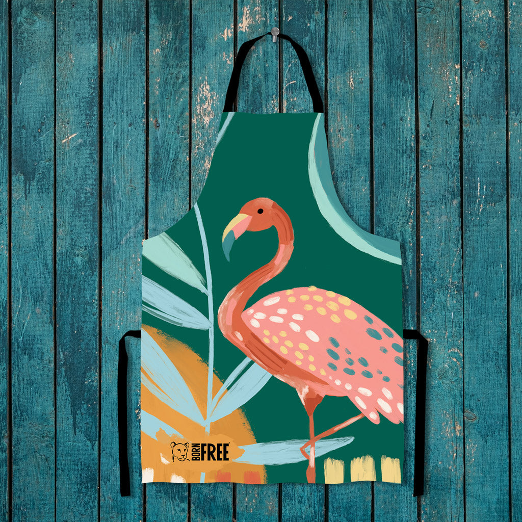 Pink Light Studio Resting Flamingo Apron